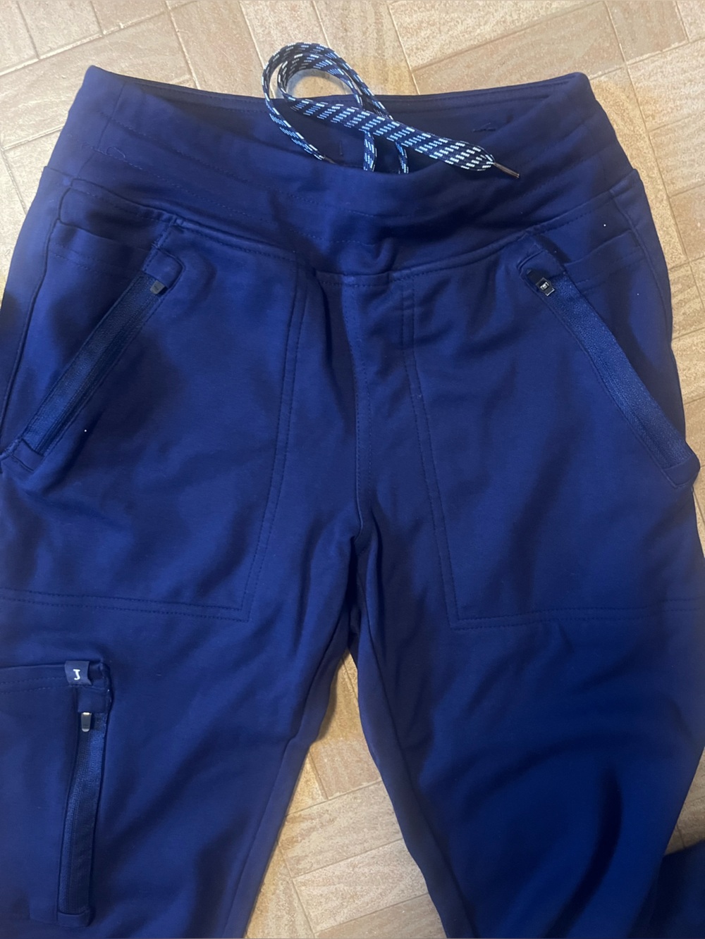 Jaanuu Scrub 3 Piece Set Navy Blue Top xxs, Jacket xs, Joggers xs - Picture 2 of 8